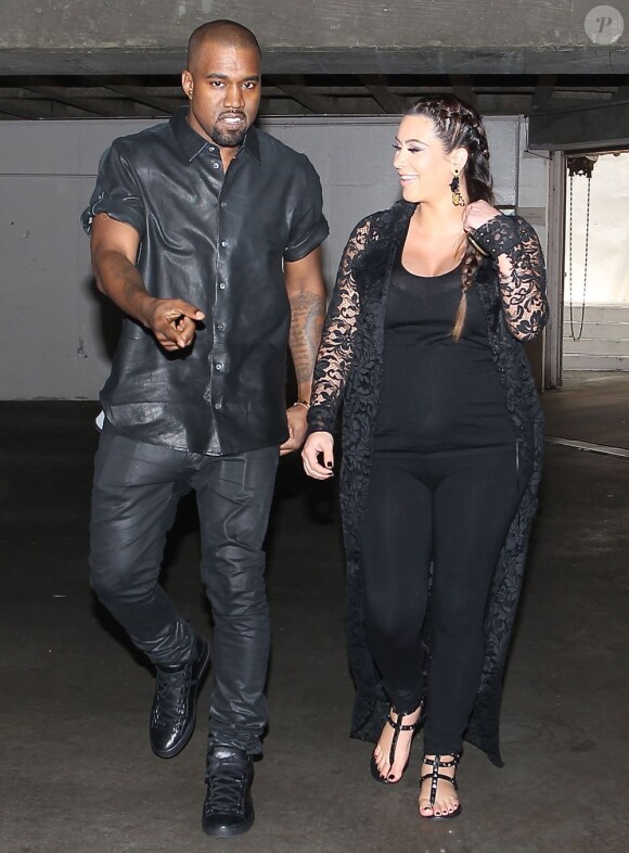 Kanye West et Kim Kardashian à Los Angeles le 10 mai 2013
