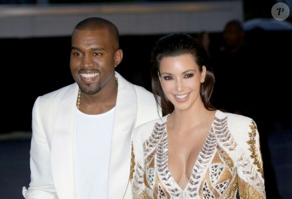 Kanye West et Kim Kardashian lors du 65e Festival de Cannes le 23 mai 2012