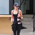 Rosie Huntington-Whiteley quitte un club de gym dans le quartier de Studio City. Los Angeles, le 31 juillet 2013.