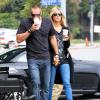 Heidi Klum et son petit-ami Martin Kirsten se promènent à Brentwood, le 10 août 2013.