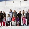 La famille royale des Pays-Bas lors de ses vacances aux sports d'hiver à Lech am Arlberg, en Autriche, en février 2011.