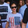 Rihanna à la sortie du Club Space à Miami, le 11 août 2013.