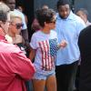 Rihanna quitte le Club Space après une soirée arrosée à Miami, le 11 août 2013.