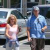 Britney Spears et David Lucado dans les rues de Agoura Hills, à Los Angeles, le 7 août 2013.