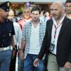 Lionel Messi arrive à Rome, le 12 août 2013.