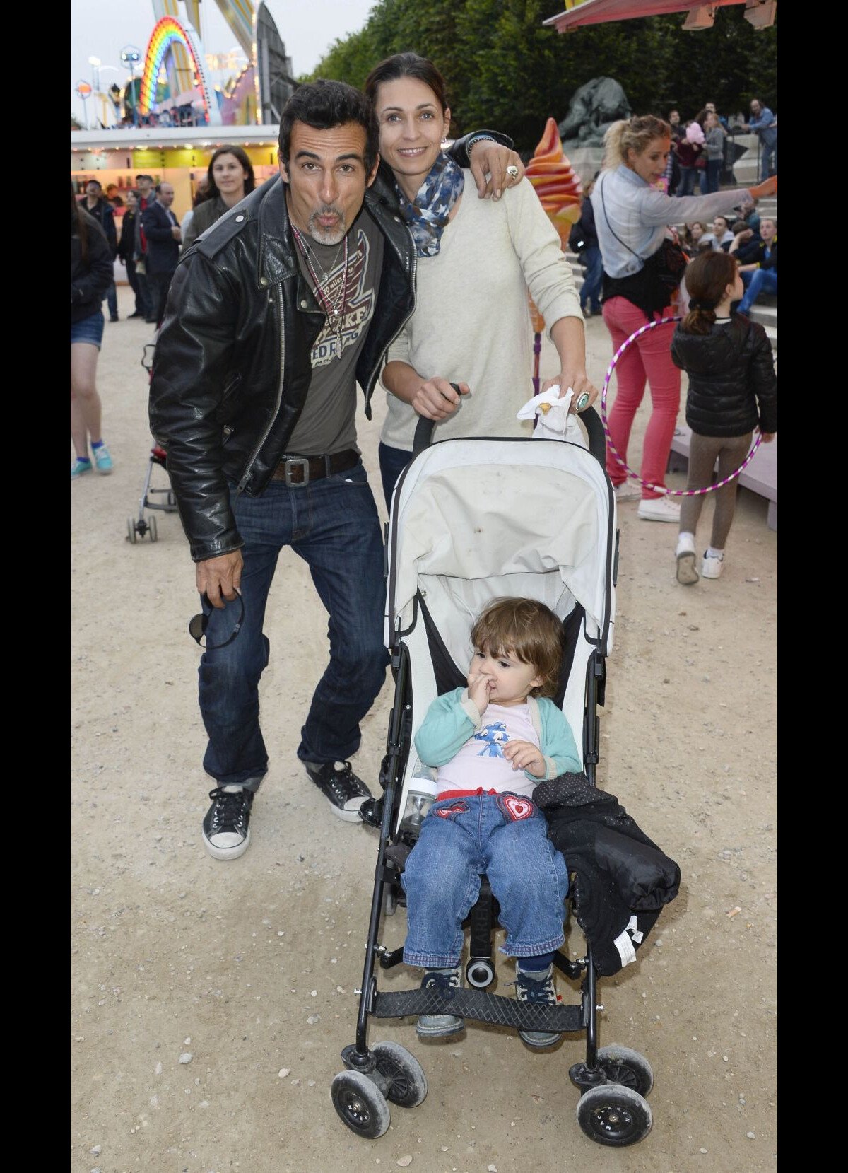 Photo Adeline Blondieau Avec Son Compagnon Laurent Hubert Et Sa Fille 9213