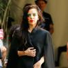 Lady Gaga quitte l'hôtel Chateau Marmont à Los Angeles. Le 14 août 2013.