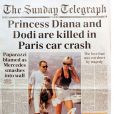  La presse britannique en deuil à la mort de Lady Di, survenue le 31 ao^put 1997 à Paris 