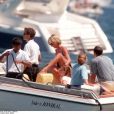  Lady Di et Dodi Al Fayed, vacances à Saint-Tropez en juillet 1997 