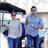 Jennifer Garner et son mari Ben Affleck se sont rendus chez le médecin à Santa Monica avant d'aller déjeuner en amoureux, le 17 août 2013