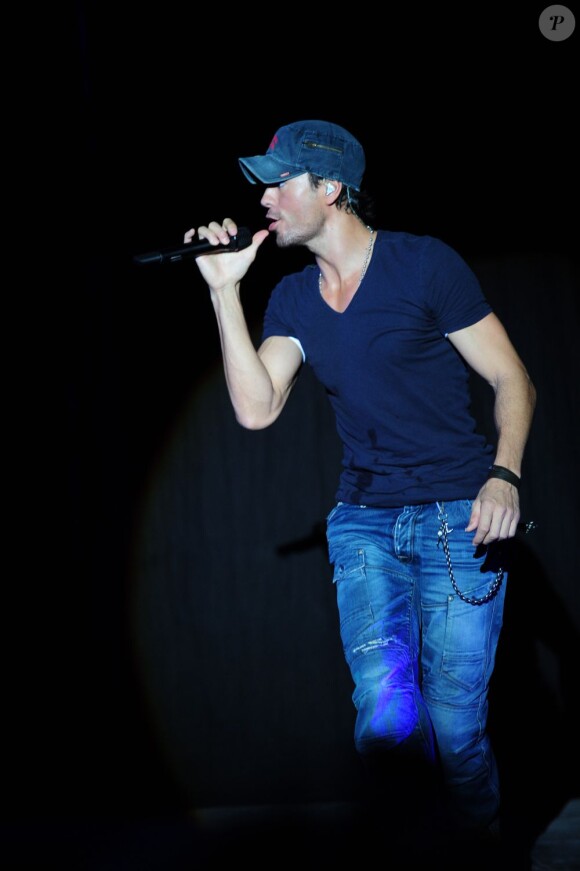 Enrique Iglesias en concert lors du festival Starlite à Marbella, le 17 août 2013.