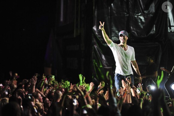 Enrique Iglesias en concert lors du festival Starlite à Marbella, le 17 août 2013.