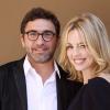 Melissa George et son compagnon Jean-David Blanc au photocall de la série Hunted à Los Angeles, le 31 juillet 2012.