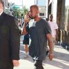 Kanye West quitte une boutique Cartier. West Hollywood, le 16 aout 2013.