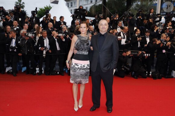 Jean-Pierre Jeunet et sa femme Lisa à Cannes, le 18 mai 2013.