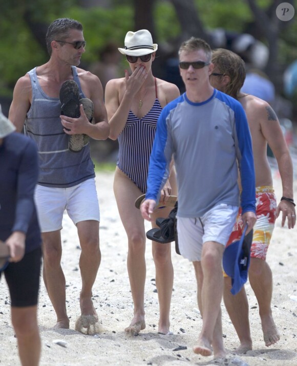 Exclusif - Charlize Theron en vacances à Hawaï, le 13 août 2013.