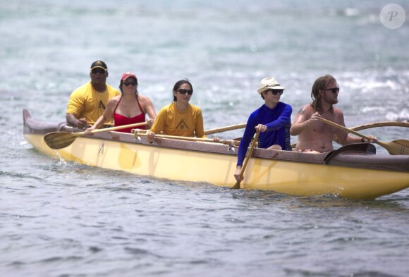 Exclusif - Charlize Theron en vacances à Hawaï, le 13 août 2013.