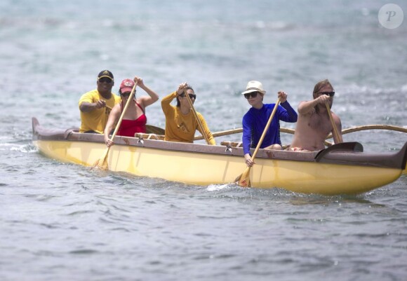 Exclusif - Charlize Theron en vacances à Hawaï, le 13 août 2013.