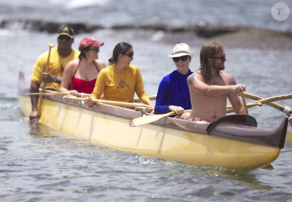 Exclusif - Charlize Theron en vacances à Hawaï, le 13 août 2013.