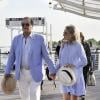 Roger Moore et sa femme Kristina Tholstrup à Venise, le 26 août 2013.