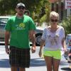Britney Spears et son boyfriend David Lucado vont déjeuner au restaurant à Encino, le 25 août 2013.