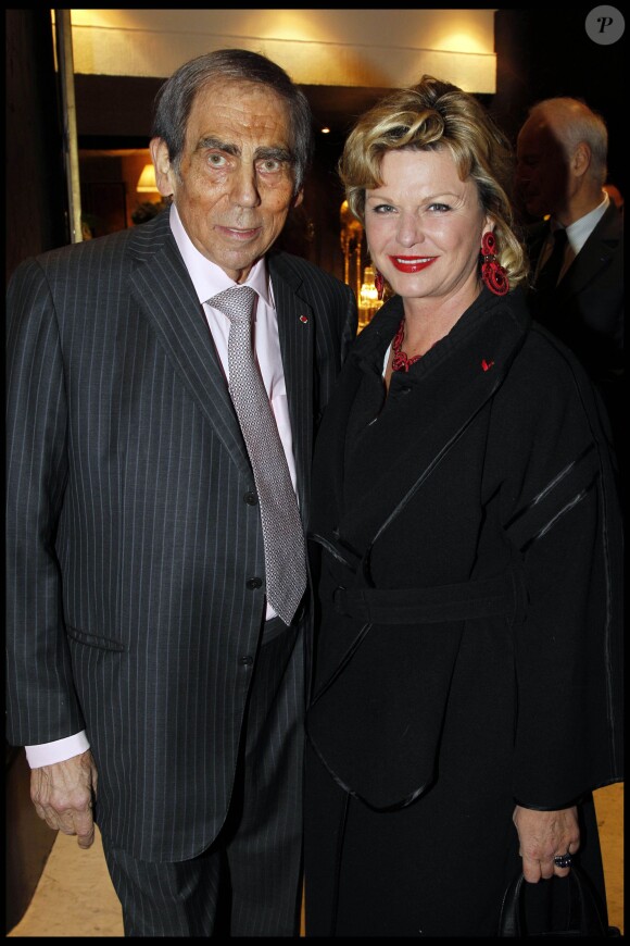Pierre Huth et Jeane Manson à Paris le 14 novembre 2011. 