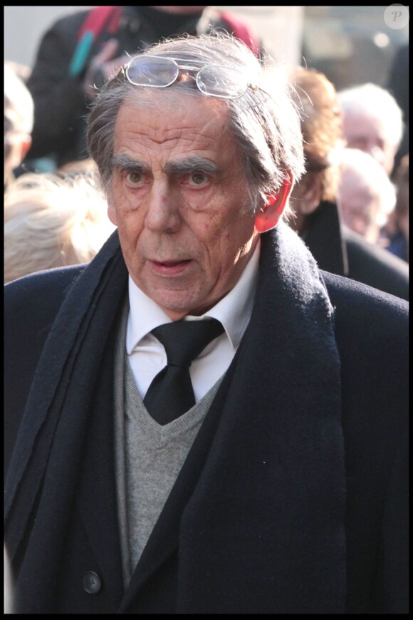 Pierre Huth lors des obsèques d'Annie Girardot à Paris le 4 mars 2011.