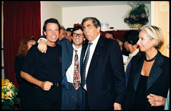 Michel Leeb et Pierre Huth à Paris en 1997.