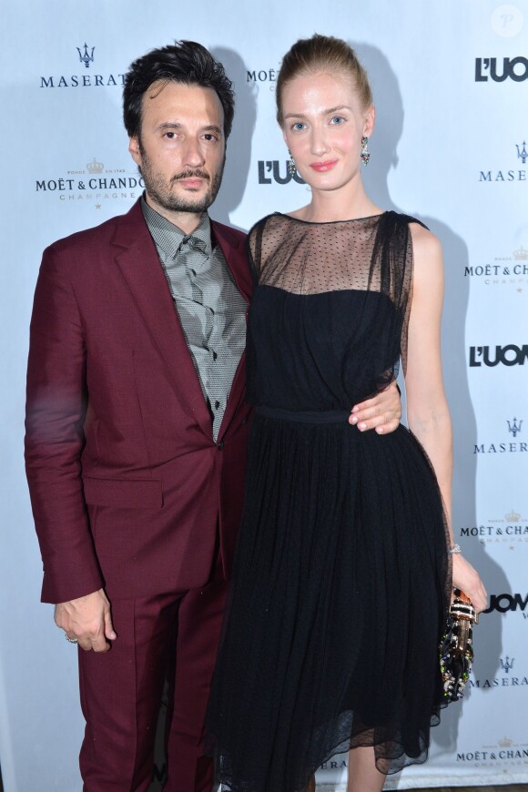 Matteo Ceccarini et Eva Riccobono lors de la soirée de L'Uomo Vogue lors du 70e festival du film de Venise, le 27 août 2013.