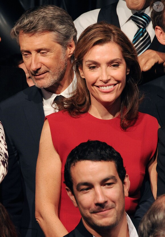 Antoine De Caunes et Daphné Roulier lors de la soirée de rentrée Canal + organisée à Paris, le 28 août 2013