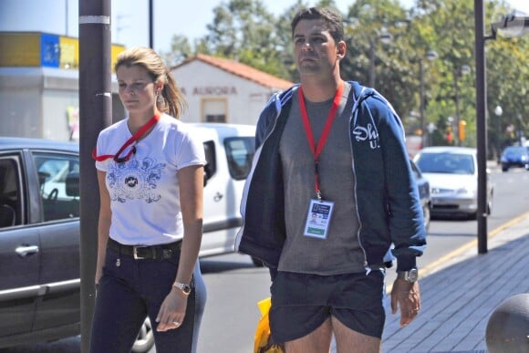 Athina Onassis et Alvaro de Miranda Neto au Jumping de Gijon, le 29 août 2013.