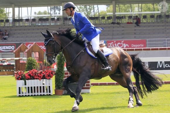 Athina Onassis et son mari Alvaro de Miranda Neto prenaient part au Jumping de Gijon et se sont montrés complices et détendus le 28 août 2013.