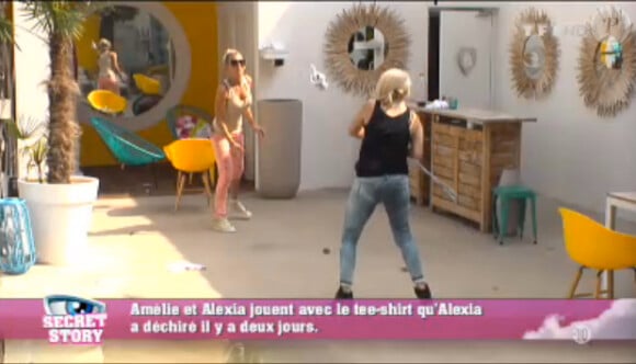 Amélie et Alexia dans la quotidienne de Secret Story 7 sur TF1 le vendredi 30 août 2013