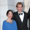 Tatiana Santo Domingo et Andrea Casiraghi lors de la soirée "Love Ball" organisée par Natalia Vodianova au profit de la Fondation "The Naked Heart" à l'Opera Garnier à Monaco le 27 juillet 2013
