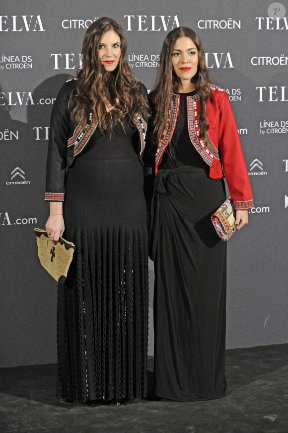 Tatiana Santo Domingo, enceinte, et Dana Alikhani lors du photocall des 'Telva Fashion Awards' à Madrid en Espagne le 6 novembre 2012