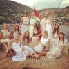 Photographie de l'enterrement de vie de jeune fille de Tatiana Santo Domingo, publiée sur le compte Instagram de sa tante, Lauren Santo Domingo - août 2013