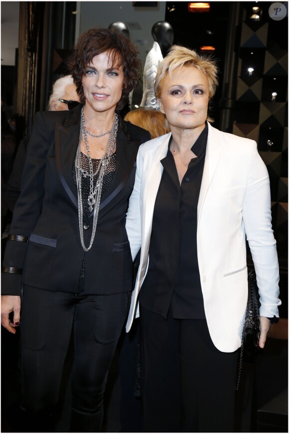 Muriel Robin et Anne Le Nen - People à l'inauguration de la première boutique concept store de Karl Lagerfeld à Paris, le 28 février 2013.