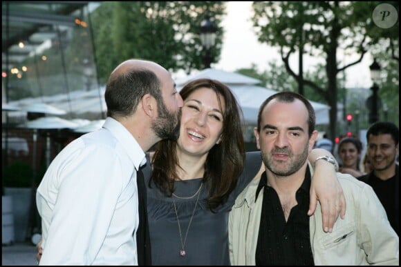 Kad Merad, Valérie Benguigui et Bruno Solo lors de la présentation du film Un pur week-end à Paris le 23 avril 2007