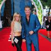 David Hasselhoff et sa petite amie Hayley Roberts lors de l'avant-première du film Rush à Londres le 2 septembre 2013