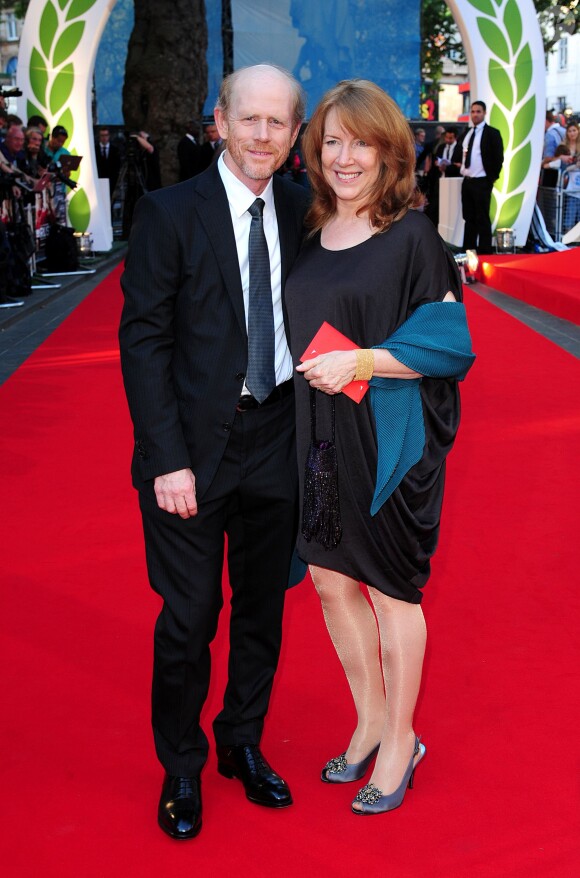 Ron Howard et sa femme Cheryl lors de l'avant-première du film Rush à Londres le 2 septembre 2013