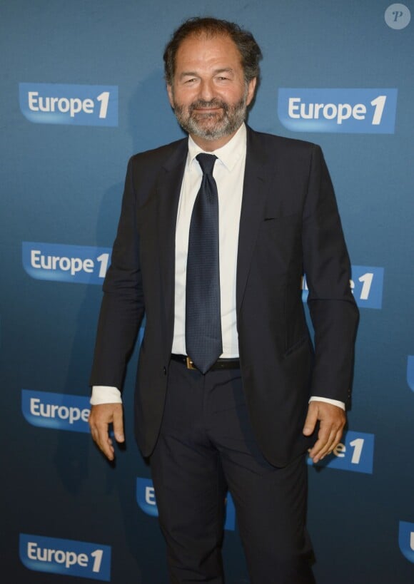 Denis Olivennes lors de la conférence de presse de rentrée d'Europe 1 à la Maison de la Mutualité à Paris, le 4 septembre 2013