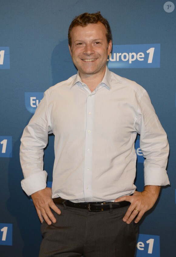 Axel de Tarle lors de la conférence de presse de rentrée d'Europe 1 à la Maison de la Mutualité à Paris, le 4 septembre 2013