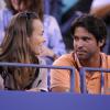 Martina Hingis et David Tosas Ros, son nouveau boyfriend, à l'US Open le 4 septembre 2013.