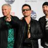Larry Mullen Jr, Adam Clayton, Bono and The Edge de U2 aux Billboard Music Awards à Las Vegas, le 22 mai 2011.