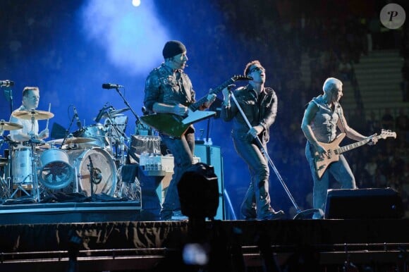 U2 sur scène à Bruxelles, le 24 septembre 2010. 