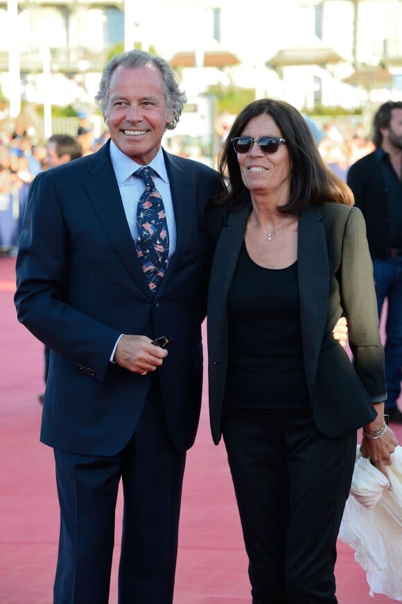 Michel Leeb et sa femme Béatrice lors de la cérémonie de clôture du 39e festival du cinéma américain de Deauville, le 7 septembre 2013
