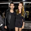 Joe Jonas accompagné de sa girlfriend Blanda Eggenschwiler, lors de la présentation de la collection H&M à New York, le samedi 7 septembre 2013.