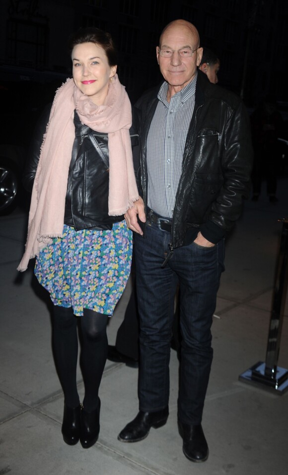 Sunny Ozell et Patrick Stewart lors de la présentation du film Trance à New York le 2 avril 2013