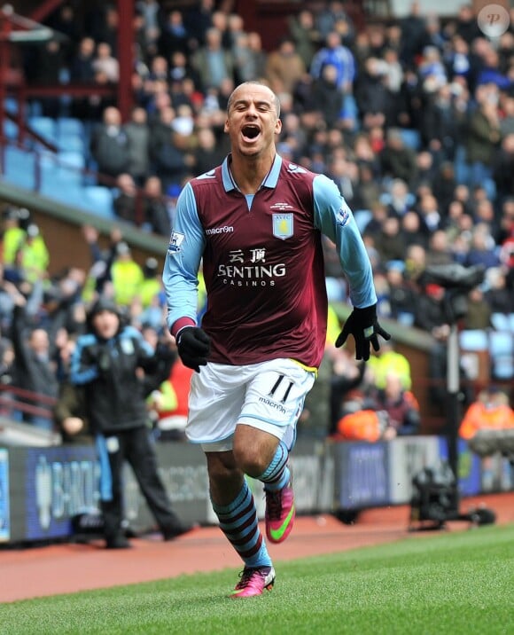 Gabriel Agbonlahor le 16 mars 2013 lors d'un match d'Aston Villa contre QPR