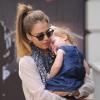Jessica Alba et sa fille Haven au cours d'une sortie shopping dans le quartier de SoHo. New York, le 10 septembre 2013.
